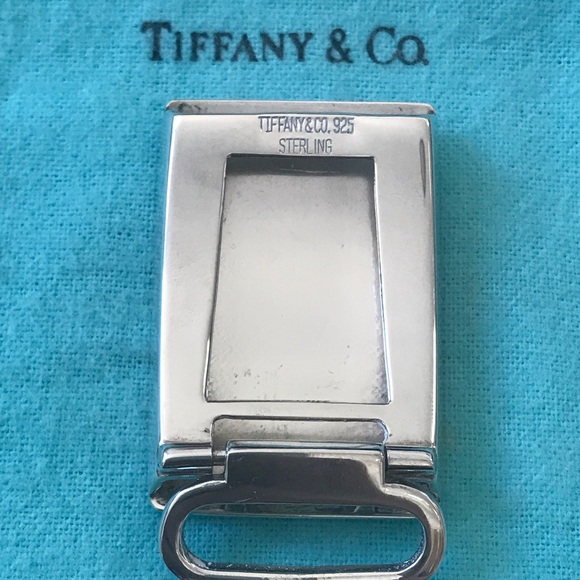 TIFFANY &Co RARE Sterling Buckle LIZARD Black Belt - Picture 2 of 8